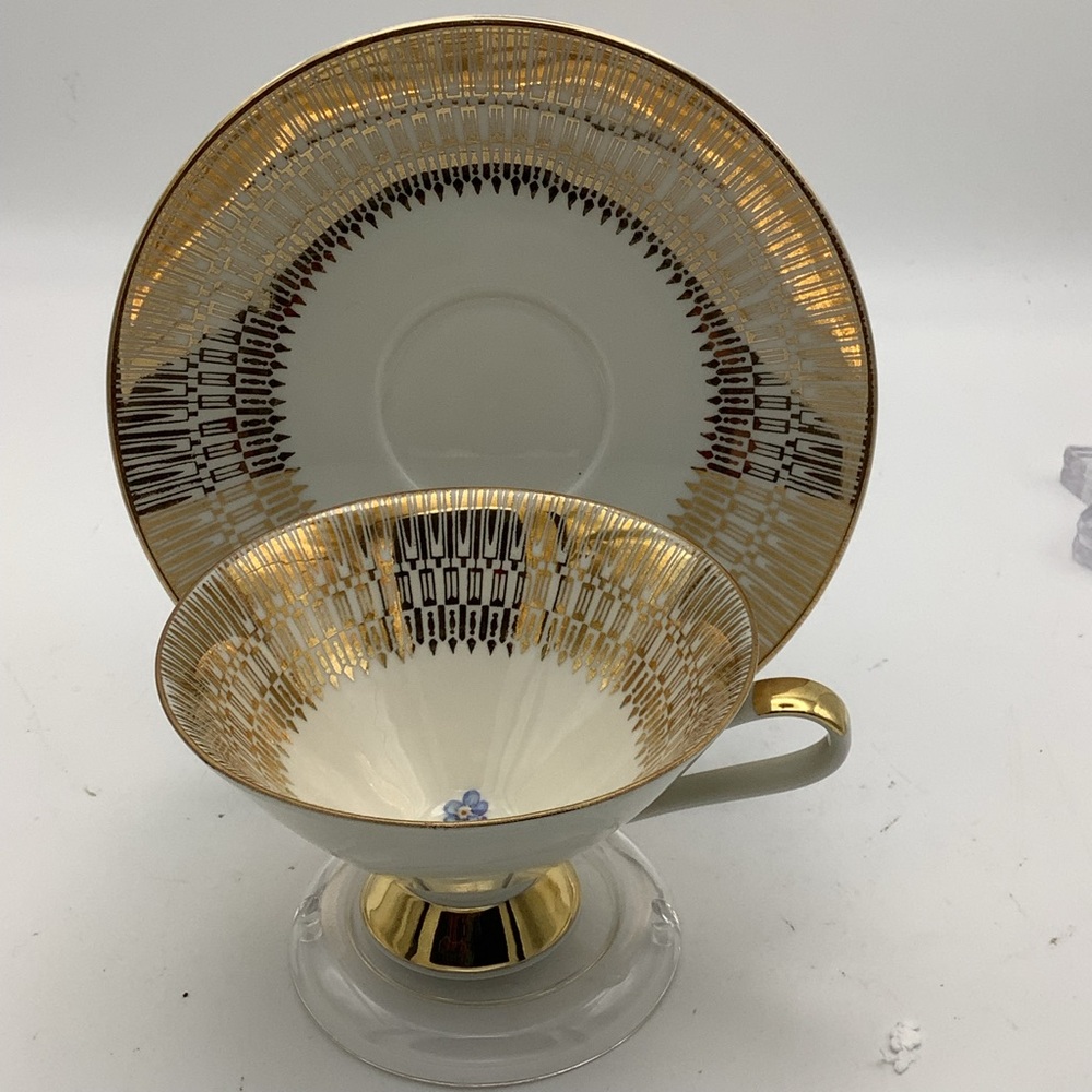 Vintage Z & Co. Tirschenreuth Bavaria Tea Cup and Saucer